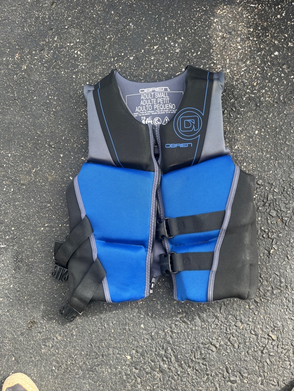 Kids Blue Neoprene Swim Vest Coverup